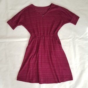 Sonoma sparkly striped short sleeve dress S